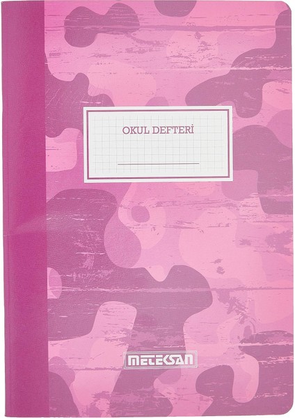 A4 Okul Defteri Pembe Kamuflaj 80 Yaprak