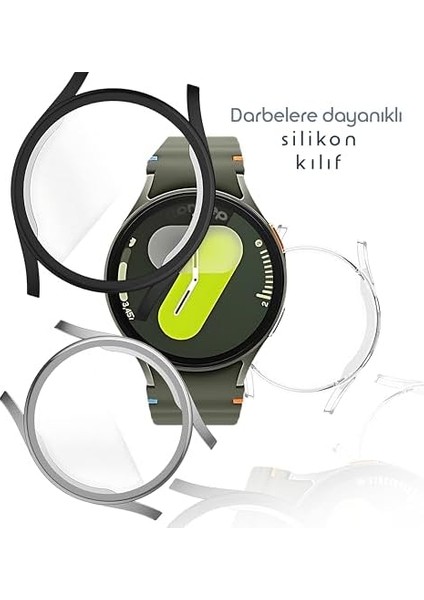 Uyumlu Galaxy 7 44MM Için Kılıf Yumuşak Tpu Ekran Koruyuculu Dokunmatiği Etkilemeyen Saatin Çevresini Tam Kavrayan Darbelere Karşı Silikon Koruyucu (Siyah, Galaxy 7 44MM) fiyatları
