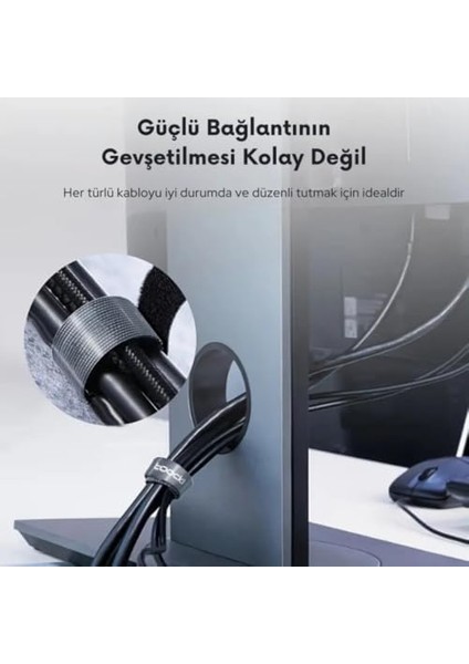 5 Metre Kablo Sarıcı Düzenleyici Organizatör, Kesilebilir Kablo Düzenleyici Yeşil modelleri