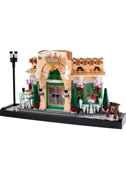 Fransız Kafe 10362 - Yetişkin Kadın ve Erkekler Için Süslü Koltuklar ve Asılı Saksılar Içeren Dekoratif Model Yapım Seti, Ev Veya Ofis Dekoru Kendin Yap (1101 Parça) modelleri