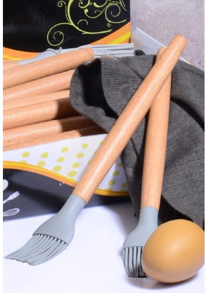 Diyarı Bambu Saplı Silikon Fırça Renkli