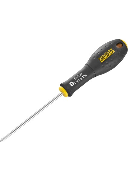 - Fatmax Tornavida Phillips Ph1 100 mm Schwertlaenge Krom-Vanadyum Ergonomik Yumuşak Saplı El, 0-65-207