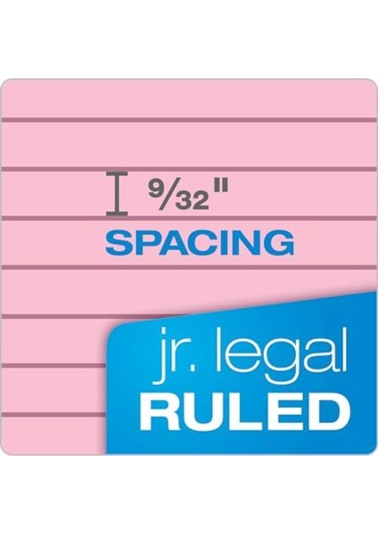 Prism% 100 Geri Dönüştürülmüş Legal Pad, 12,7 x 20,3 Cm, Delikli, Farklı Renklerde: Pembe, Orkide, Mavi, Dar, Rule, 50 Yaprak Pro Blok, 6 Pads Pro Pack (63016) Junior Legal (5" x 8") fiyatları