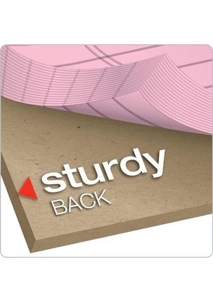 Prism% 100 Geri Dönüştürülmüş Legal Pad, 12,7 x 20,3 Cm, Delikli, Farklı Renklerde: Pembe, Orkide, Mavi, Dar, Rule, 50 Yaprak Pro Blok, 6 Pads Pro Pack (63016) Junior Legal (5" x 8") modelleri