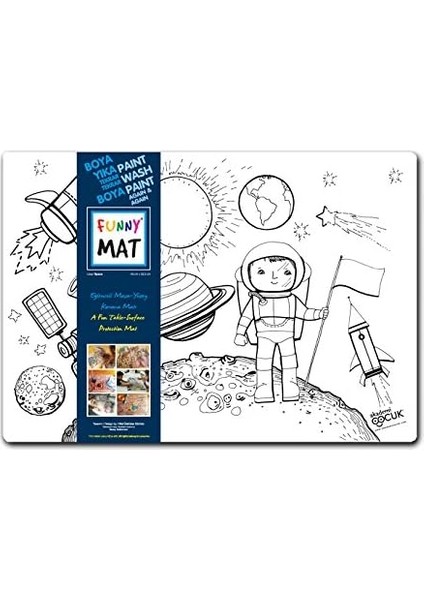 Çocuk Mat 4 Lü Set 1 (Dinozorlar Çağı, Uzay, Iş Makineleri Taşıtlar) fiyatları