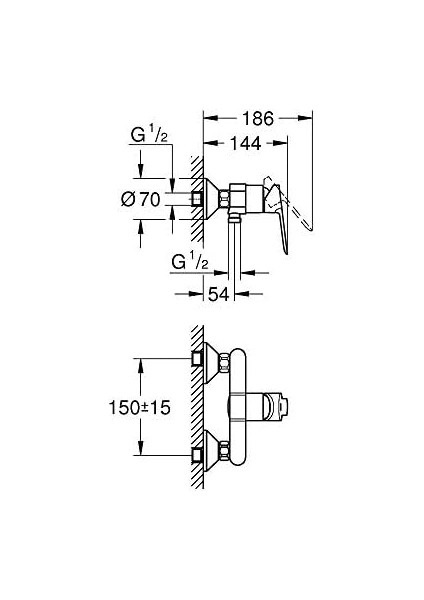 Bauedge Duş Bataryası- 23636000 modelleri
