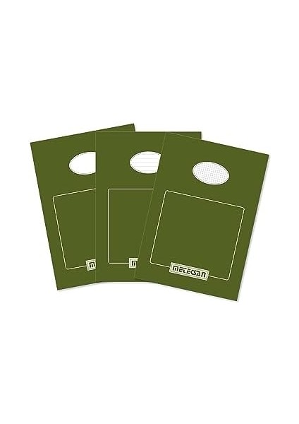 Klasik Bloknot A5 50 Yaprak,, Çizgili, Çizgisiz 3&apos;lü Paket modelleri