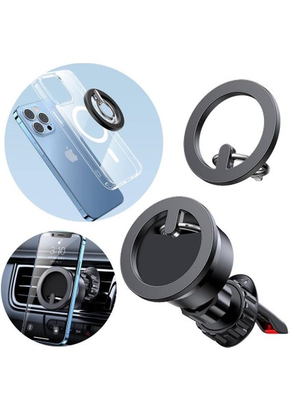 JR-ZS294 Manyetik 3 In 1 Stantlı Araç Tutucu - Stant