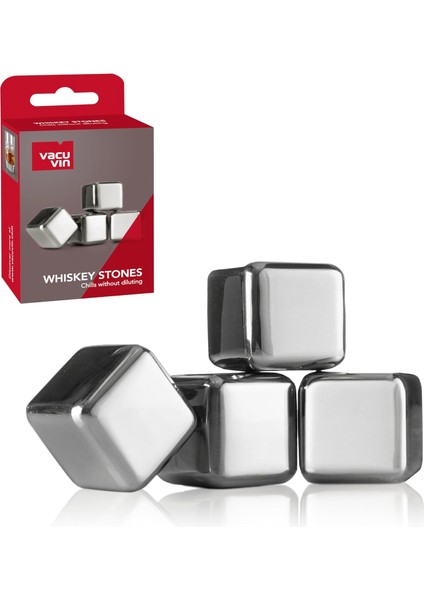 Vin 18603606 Viski Soğutma Taşları, 4&apos;lü Set