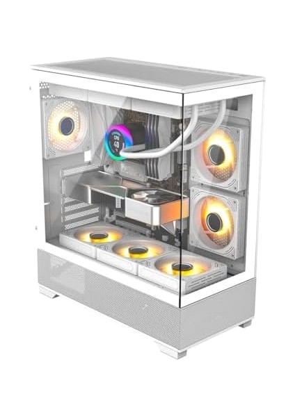 CF925 Tamperli Cam Gaming Oyuncu Kasasıhavit CF925 Tamperli Cam Gaming Oyuncu Kasası Beyaz - 3 Rgb Fanlı, Kumandalı, Itx/m-Atx/atx/e-Atx Uyumlu fiyatları