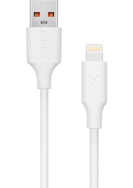 USB To Lightning ile Uyumlu ile Uyumlu Hızlı Şarj ve Data Kablosu 40 cm (Beyaz)