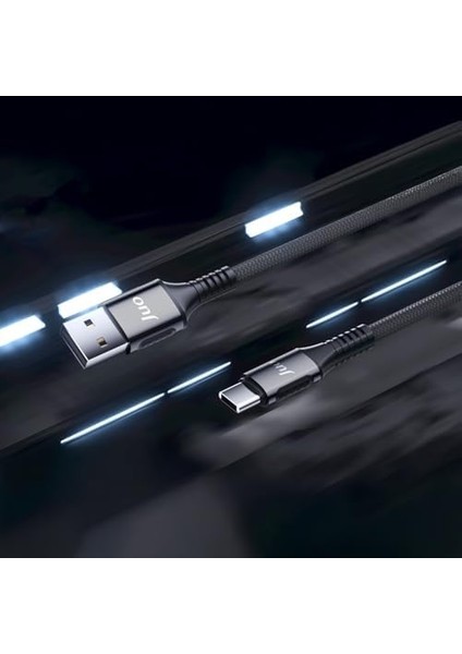 Juo 66W Usb-A To Type-C Örgülü Hızlı Şarj ve Data Kablosu 1 Metre modelleri