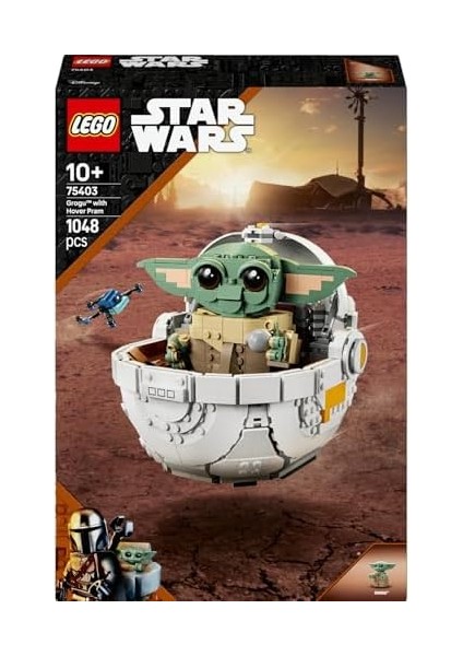 : The Mandalorian Uçan Bebek Arabalı 75403-10 Yaş ve Üzeri Kız ve Erkek Çocuklar Için Yaratıcı Oyuncak Yapım Seti, Doğum Günü Hediyesi (1048 Parça) modelleri
