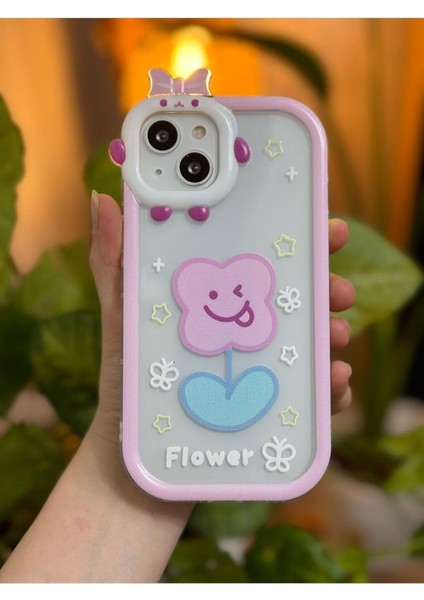 Go Aksesuar 13 ve 14 Birebir ile Uyumlu Kurdele Oyuncaklı Desenli Kılıf