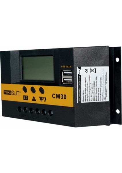 - Inges 30 Amper Pwm Şarj Kontrol Cihazı - 12/24 Volt - Şarj Kesici Regülatörü