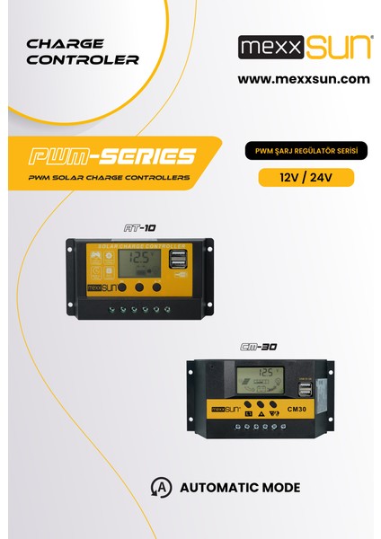 - Inges 30 Amper Pwm Şarj Kontrol Cihazı - 12/24 Volt - Şarj Kesici Regülatörü