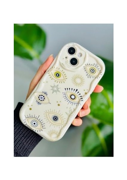 Go Aksesuar 13 ve 14 ile Uyumlu Nazar Baskı Desenli Silikon Kılıf fiyatları