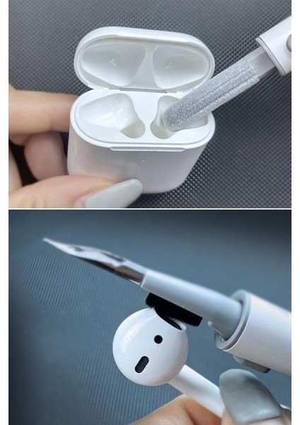 Pro Temizleyici Kit Süngerli 3&apos;ü 1 Arada Temizleyici Kalem, Kablosuz Kulaklıklar Temiz Kalem, Toz Giderme Kulaklıkları Cep Telefonu Için Çok Fonksiyonlu Kulaklık Temizleme Kiti fiyatları