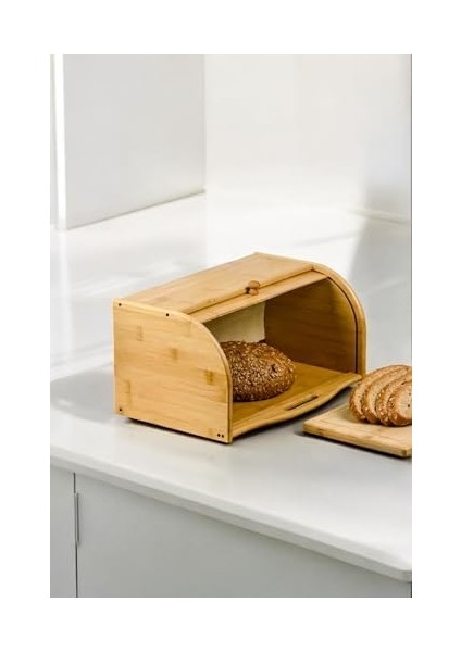 Bambu Lüks Panjur Kapaklı Büyük Ekmek Dolabı, Bambu Ekmek Kutusu Ekmek Dolabı, Ekmek Sepeti Sandığı, Ekmeklik, Çok Amaçlı Bambu Kutu fiyatları