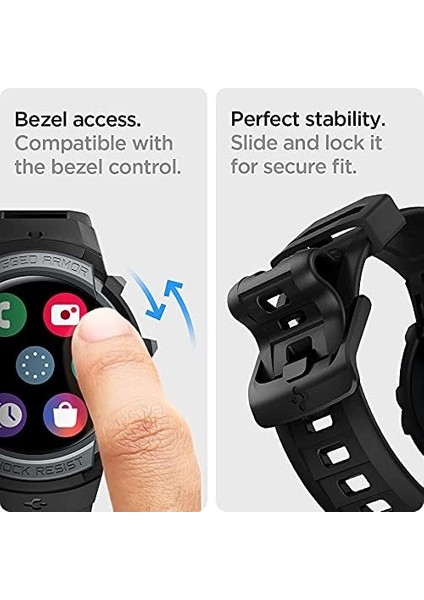 5 / 4 (40MM) Kılıf & Kordon Kayış Rugged Pro Charcoal Gray - ACS03165 modelleri