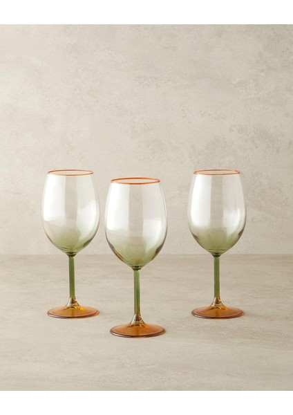 Citrus Cam 3&apos;lü Kadeh -Yeşil