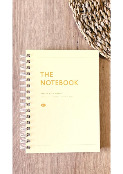 Tanıtım Sert Mukavva Kapaklı Spiralli 80 Yaprak Çizgisiz A5 Not Defteri, Not Defteri, Okul Defteri, 8 Farklı Renk Seçeneği, Ofis Için Ideal, Planlayıcı (Banana Kapak Rengi)