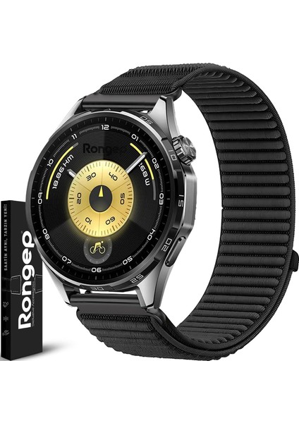 ile Uyumlu Mountain Loop 22MM Kordon Gt6/gt6 Pro/gt5/gt5 Pro/gt4/gt3/gt3 Pro/gt2/gt2 Pro 46MM Için Terleme Karşıtı Gt6 Kordon Metalik Bağlantılı 1.sınıf Dokuma Kumaş Gt6 Kayış