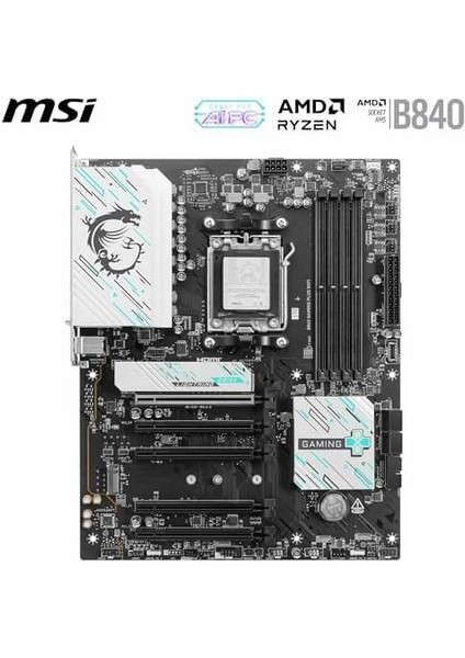 B840 Gamıng Wıfı Anakart, Atx - Amd Ryzen 9000/8000 / 7000 Işlemcileri, Am5 - Ddr5 Bellek Arttırma 8000+ Mt/s (Oc), Pcıe 4.0 X16, M.2 Gen4, Wi-Fi 7, 2.5g Lan&apos;ı Destekler fiyatları