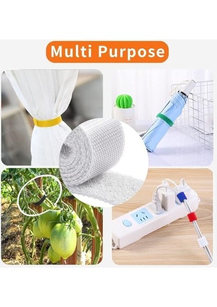 Kablo Düzenleyici – 5 Metre Yapışkanlı Rulo, Kablo Toparlayıcı Organizer, Bitki Sarma ve Çok Amaçlı Kullanım Için Uygun-Kablo Düzenleme Bandı (2) modelleri