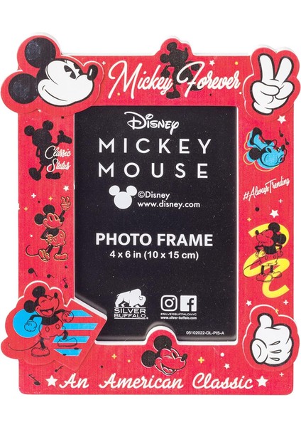 Mouse Klasik Kutulu Reçine Fotoğraf Çerçevesi, 10 x 15 cm