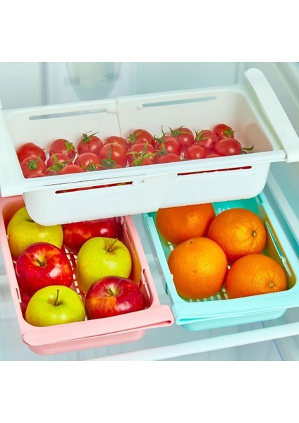 Buzdolabı Düzenleyici Raf, Genişleyebilen Plastik Organizer, 1 Adet