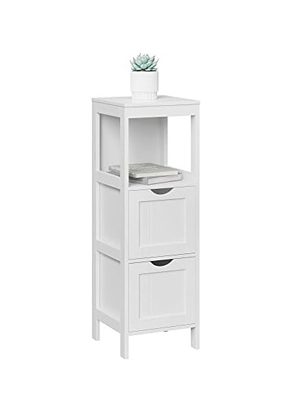 Dolabı, Çok Amaçlı Rafı, 4 Katlı, Ahşap, Köşe Dolabı, Ilaç Dolabı, Beyaz, BBC42WT, 30 x 89 x 30 cm modelleri