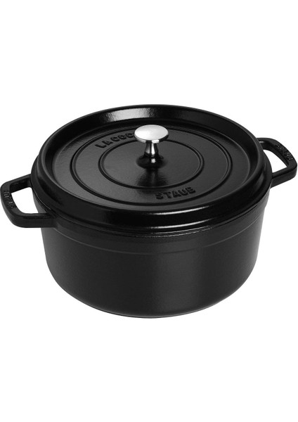 La Cocotte Döküm Tencere, Siyah,24 cm