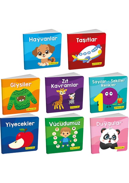 6-24 Ay Zeki Bebek Kütüphanesi 8'li Set fiyatları
