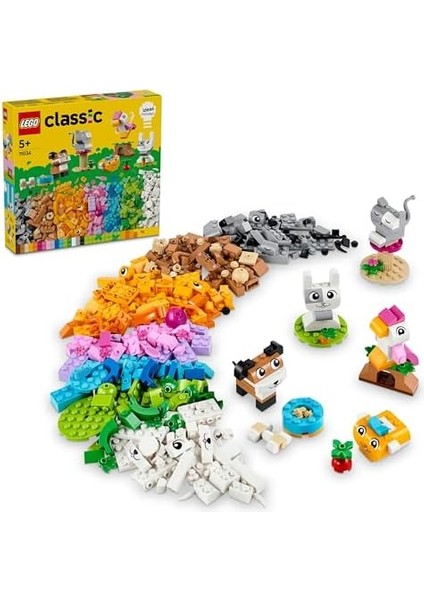 Yaratıcı Evcil Hayvanlar 11034 – 5 Yaş ve Üzeri Için Hayvan Figürleri Içeren Yaratıcı Oyuncak Yapım Seti, Doğum Günü Hediyesi Fikri (450 Parça) modelleri