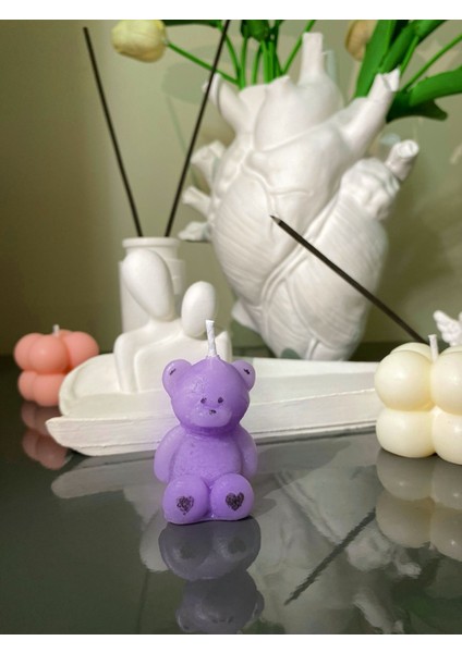 Ayıcık Ayı Mum Hediyelik Mum 12’li Yaş, Mevlit, Boy/girl Partisi, Organizasyon