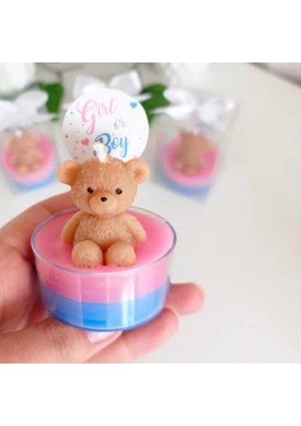 Ayıcık Ayı Mum Hediyelik Mum 12’li Yaş, Mevlit, Boy/girl Partisi, Organizasyon modelleri