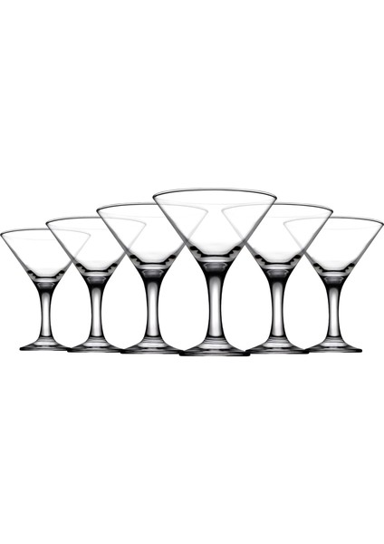6&apos;lı Bistro Kokteyl Kadehi 190 cc