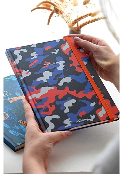 Kamuflaj Defter Turuncu 17X24 cm