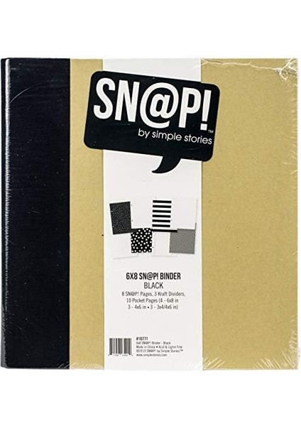 Stories 10771 Binder Sn@p 6 x 8, Siyah, Tek Boy modelleri