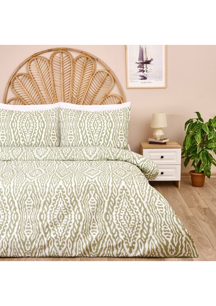 Soft Verda Çift Kişilik Nevresim Takımı - Yeşil