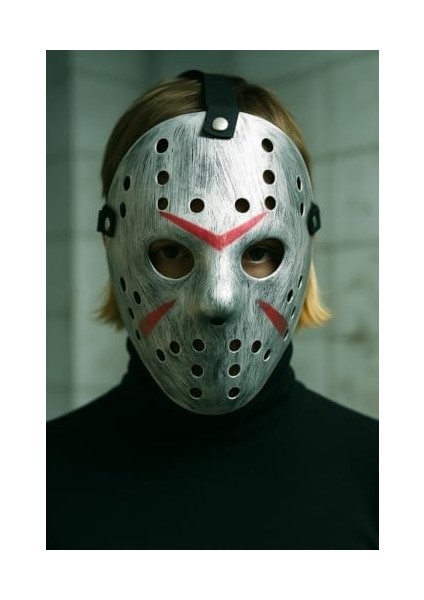 Halloween Maske Jason Gümüş modelleri