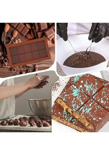 Çikolatası Kalıbı, Silikon Çikolata Kalıbı, Kadayıflı ve Çıtır Çikolatalar Için Çıkarma Kalıp, Esnek ve Dayanıklı Mutfak Aksesuarı (1 Adet) modelleri