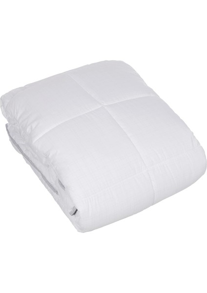 Düz Dış KUMAŞ:%100 Pamuk, Iç Dolgu: Elyaf Yorgan, Beyaz, Tek Kişilik