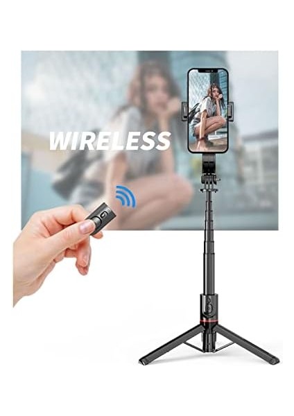 L12 Işıklı Selfie Çubuğu 3 Renk 106 cm Özçekim modelleri