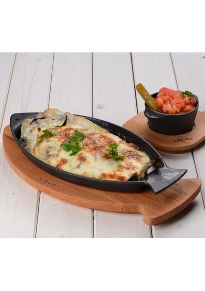 Döküm Balık Tavası, Balık Formlu, Kulplu, 20X32CM modelleri