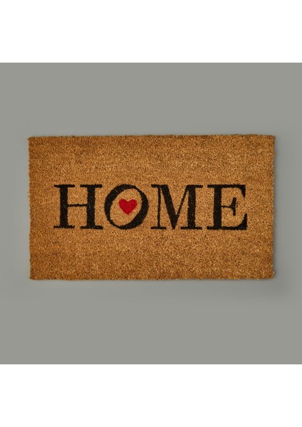 Home Kırmızı Kalp Kapı Önü Paspası - Bej - 35X60 cm fiyatları