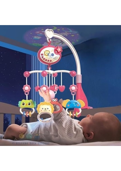 Pilli Işıklı Müzikli Projektörlü Kumandalı Sabitlemeli Dönence Çıngıraklı Dişlikli Bebek Yatıştırıcı Zaman Ayarlı (Kırmızı) fiyatları