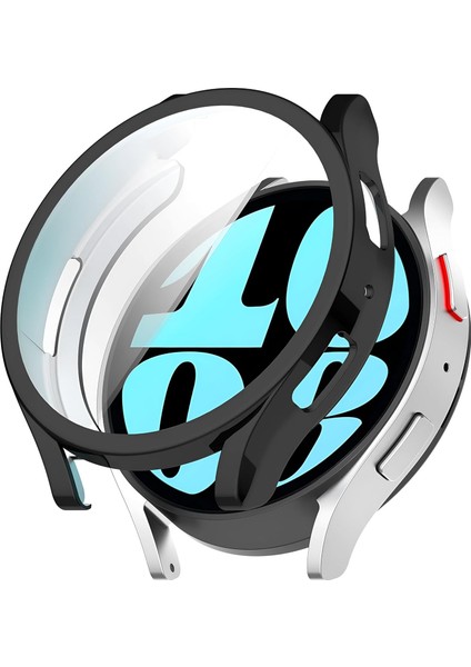 6 44MM Için Saati Tam Saran Tpu Ekran Çizilme ve Darbelere Karşı Koruma Sağlayan Dokunmatik Etkilemeyen Silikon Kılıf (Siyah, 6 44MM)