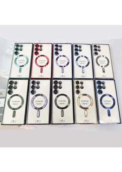 Teknosepetim S24 Ultra Kılıf Kamera Lens Korumalı Kablosuz Şarj Destekli Arkası Şeffaf Parlak Kenarlı Kapak Esnek Silikon Ince Kılıf (Gümüş Rengi) fiyatları